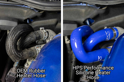 HPS Performance High Temp Reinforced Silicone Heater Coolant Hose Kit, Red, 57-2183-RED
