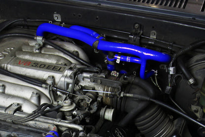 HPS Performance High Temp Reinforced Silicone Heater Coolant Hose Kit, Blue, 57-2190-BLUE