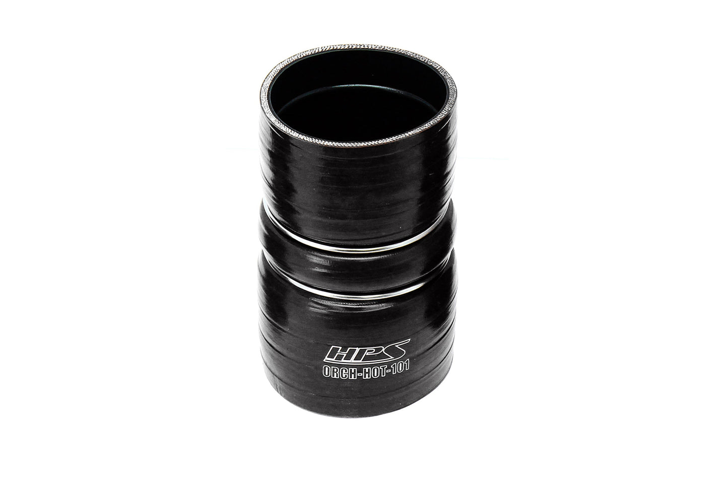 HPS Silicone Intercooler Boot Hose with Clamps, Black, 57-2226-BLK, replace OEM part # 6C34-6C640-BA, 6C3Z-6C640-B, 8C3Z-6W651-A, 6C3Z-6C640-B, 3C34-6C640-CA