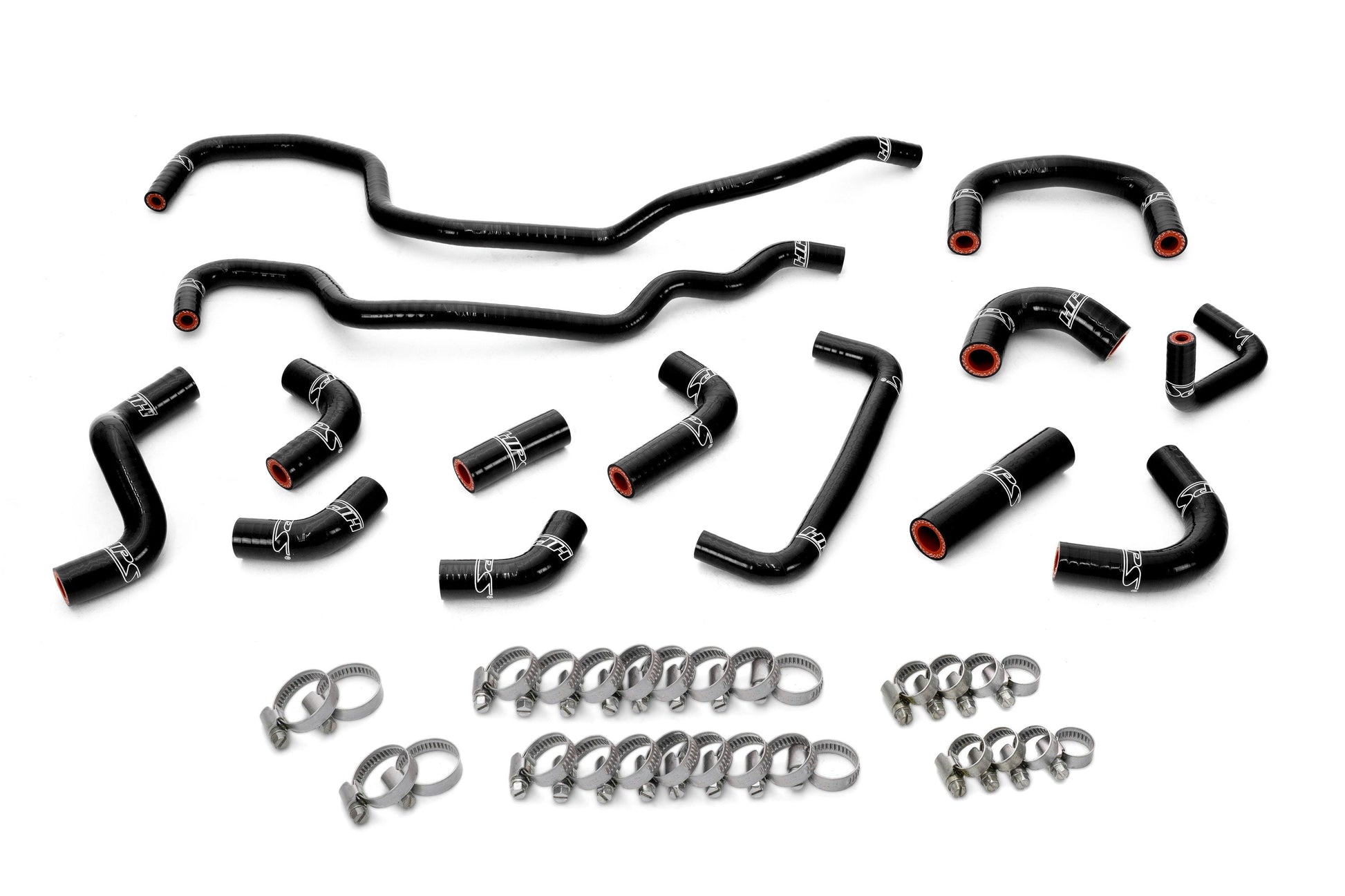 HPS Performance High Temp Reinforced Silicone Ancillary Coolant Hose Kit Black 57-2256-BLK