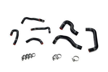 HPS Performance High Temp Reinforced Silicone Ancillary and Oil Cooler Coolant Hose Kit Black 57-2274-BLK