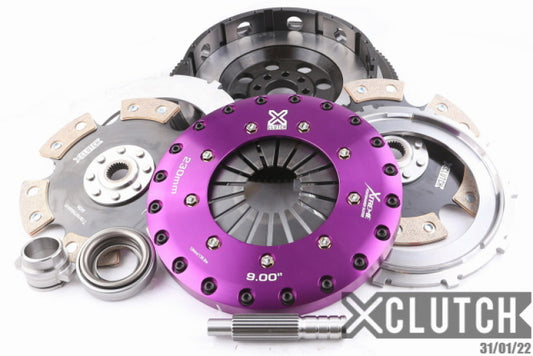 XClutch 90-96 Nissan 300ZX Turbo 3.0L 9in Twin Solid Ceramic Clutch Kit - Graveyard Performance
