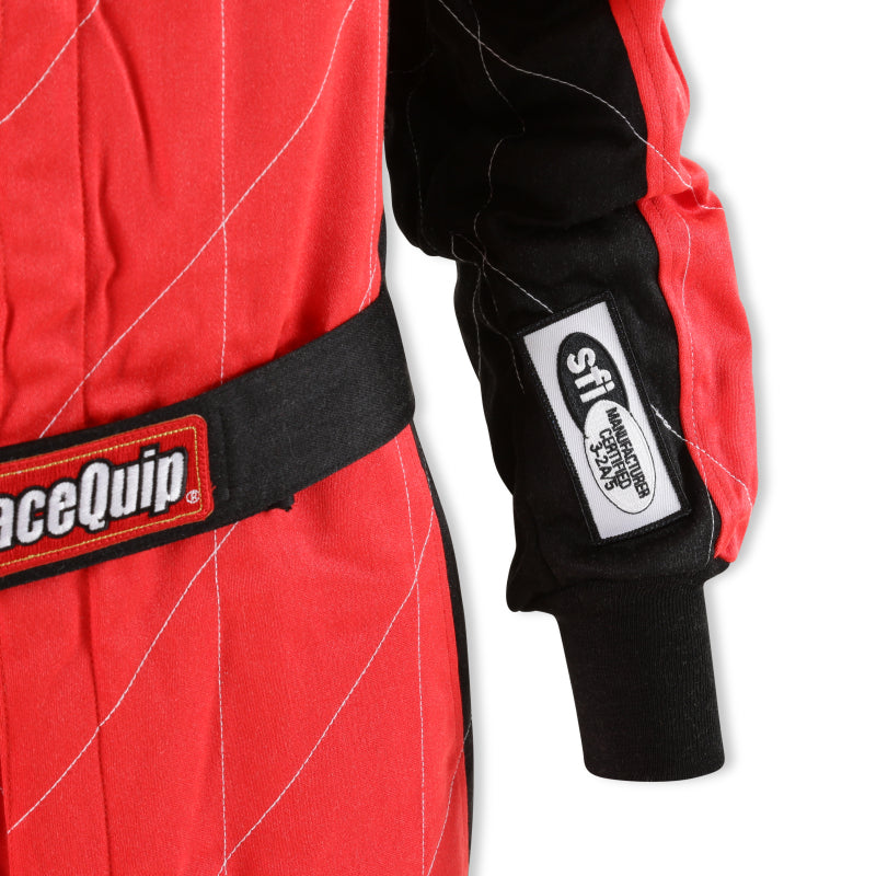 RaceQuip Red Chevron-5 Suit SFI-5 - Large - Graveyard Performance