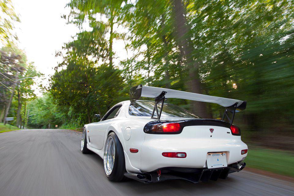 APR Performance Mazda RX7 SPEC GTC300 67" Carbon Fiber Adjustable Wing 1993 - 2002