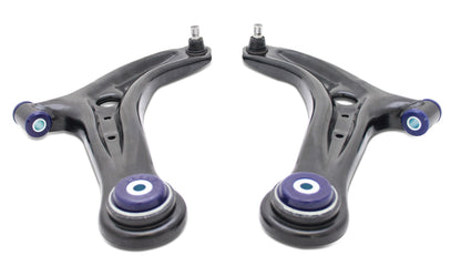 SuperPro 14-19 Ford Fiesta ST Front Lower Control Arm Set w/ Preinstalled SuperPro Bushings - Graveyard Performance