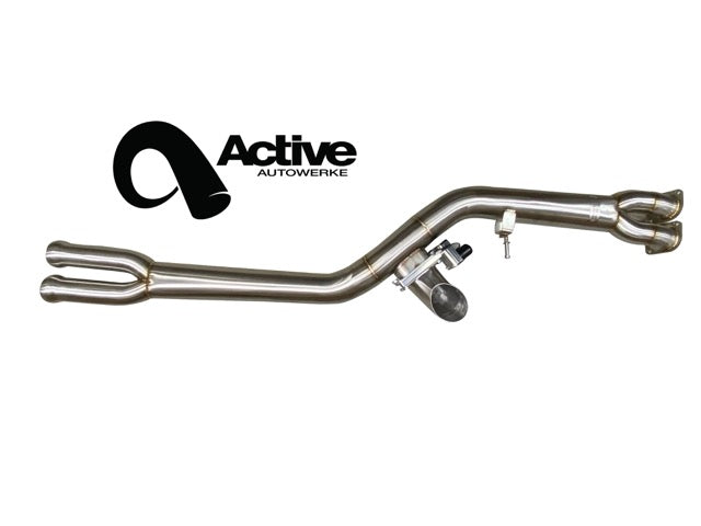 F87 BMW M2 Competition Mid Pipe includes Active F-brace - Straight Pipes - Graveyard Performance