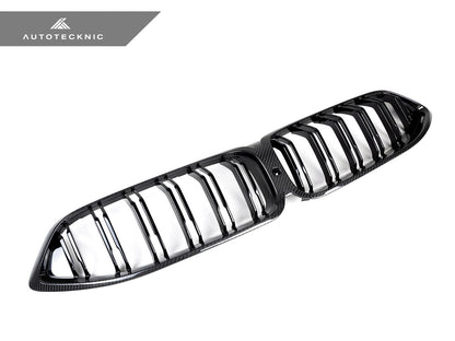 AutoTecknic Dry Carbon Dual-Slats Front Grille - G14/ G15/ G16 8-Series - Graveyard Performance