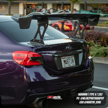 JDMuscle [15-21 WRX/STI] VS Style Full Carbon Fiber Euro GT Wing - Graveyard Performance