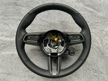 AutoTecknic Carbon Fiber Steering Wheel Trim - Porsche 992 Models