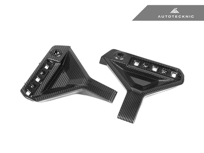 AutoTecknic Dry Carbon Rear Bumper Reflector Trim Set - G87 M2 - Graveyard Performance