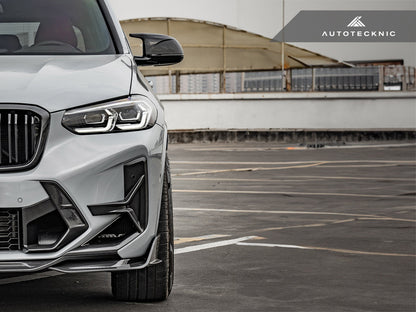 AutoTecknic Dry Carbon Front Bumper Trim Set - F97 X3M LCI | F98 X4M LCI - Graveyard Performance