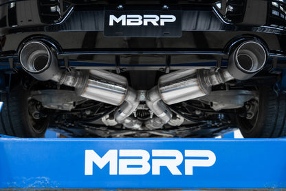 MBRP 23-24 Nissan Z 3.0L Armor Pro T304 Stainless Steel 3in Cat-Back Dual Rear Exit w/ 5in OD Tips - Graveyard Performance