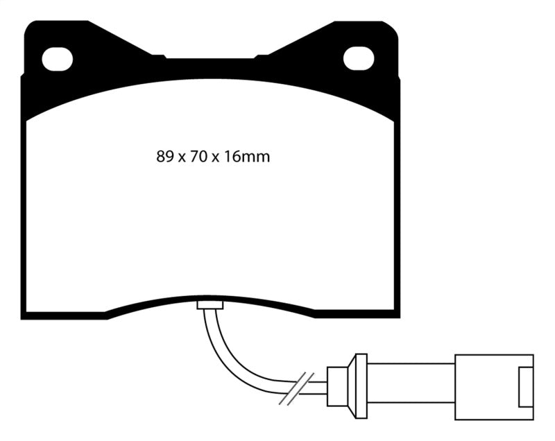 EBC 78-82 BMW M1 3.5 Yellowstuff Front Brake Pads - Graveyard Performance