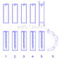 King Engine Bearings Ford 302 Cid Coyote (Size +0.25mm) Main Bearing Set
