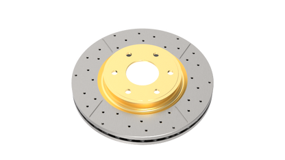 DBA 05-14 Ford Mustang GT Rear Drilled & Slotted Street Series Rotor - Graveyard Performance
