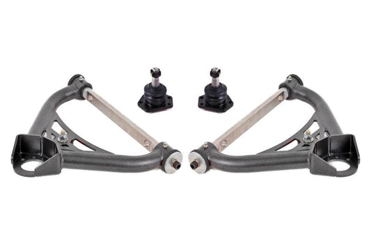 BMR 70-81 Chevrolet Camaro A-Arms Upper Non-Adjustable Delrin Std Ball Joint - Black Hammertone