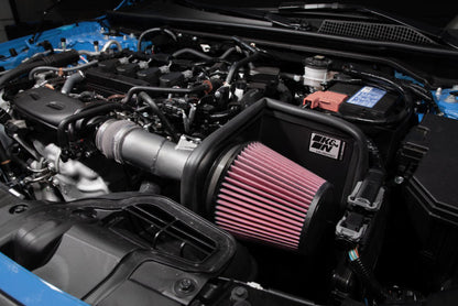 K&N 2022 Honda Civic 1.5L Turbo L4 Silver Typhoon Intake - Graveyard Performance