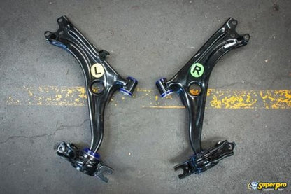 SuperPro 2016 Honda Civic EX Front Lower Control Arm Set w/ Bushings - Graveyard Performance
