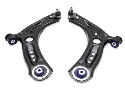 Superpro 2015 Volkswagen Golf R Base Front Control Arm Lower Assembly Kit (Add. Positive Caster) - Graveyard Performance