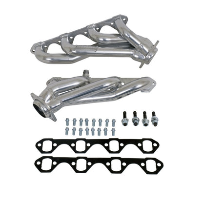 BBK 94-95 Mustang 5.0 Shorty Unequal Length Exhaust Headers - 1-5/8 Silver Ceramic - Graveyard Performance