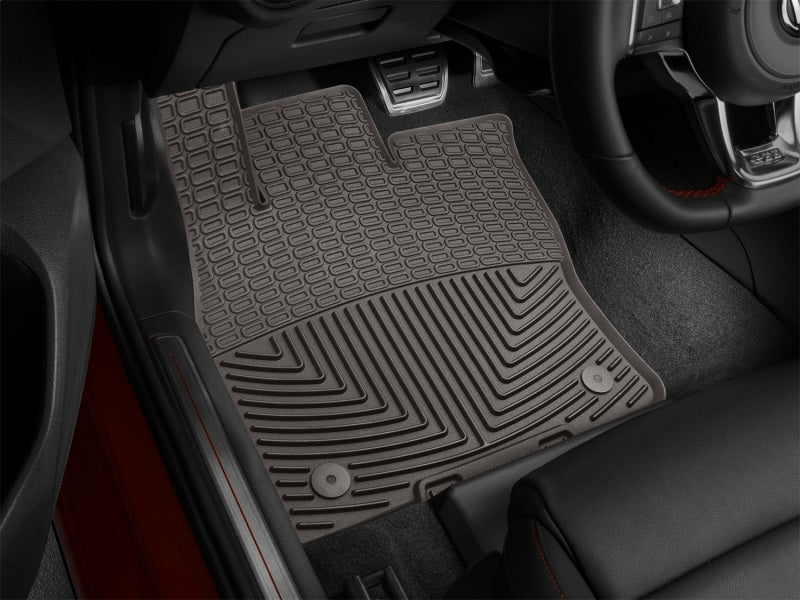 WeatherTech 2015+ Audi A3/S3 Front Rubber Mats - Cocoa - Graveyard Performance