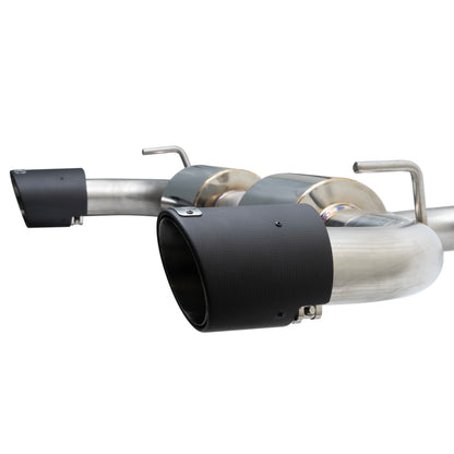 Injen 19-22 Hyundai Veloster N L4 2.0L Turbo Performance SS Axle Back Exhaust System - Carbon Tips - Graveyard Performance