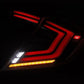 AlphaRex 16-21 Honda Civic Hatchback / Type-R FK8 Nova-Series LED Tail Lights (Pair) - Black