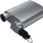 QTP 3in Weld-On 304SS Screamer Muffler w/Bolt-On QTEC Electric Cutout