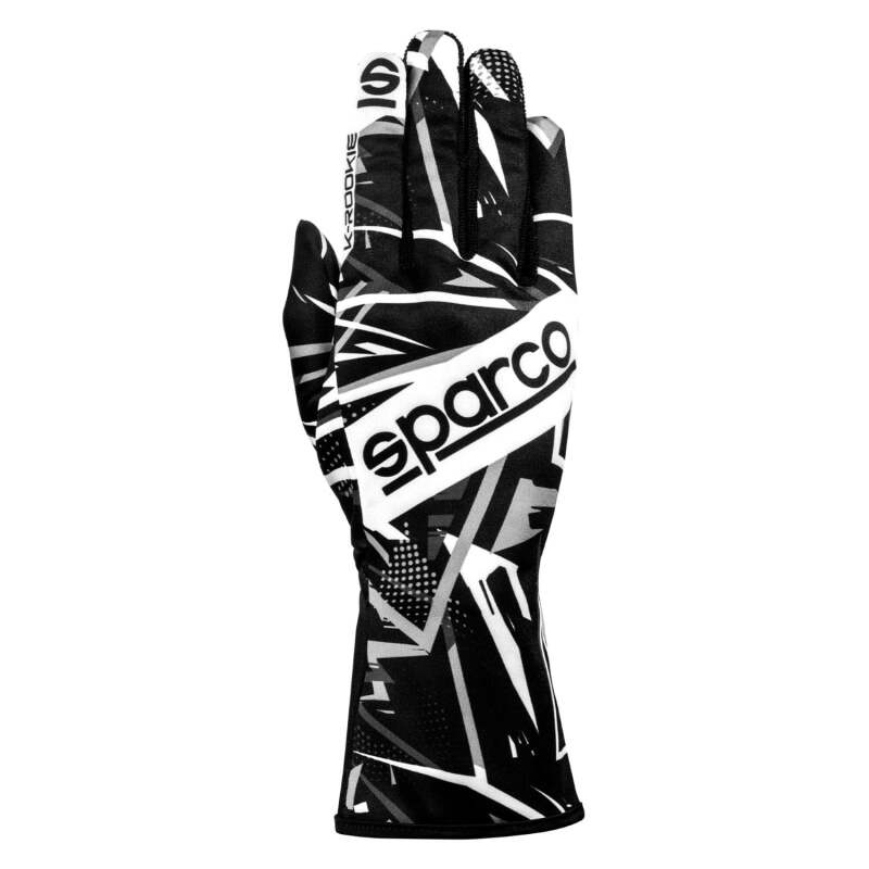 Sparco Glove K-Rookie 7 BLK/WHT - Graveyard Performance