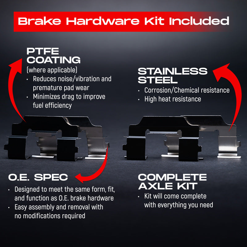 R1 13-20 Subaru WRX Front & Rear Drill/Slot Carbon Coated Rotor Set w/Optimum Pads