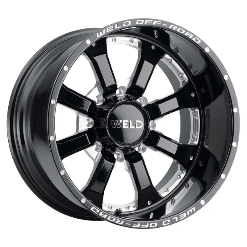 Weld Off-Road W125 20X9 Granada Eight 8X165.1 ET00 BS5.00 Gloss Black MIL 125.1 - Graveyard Performance