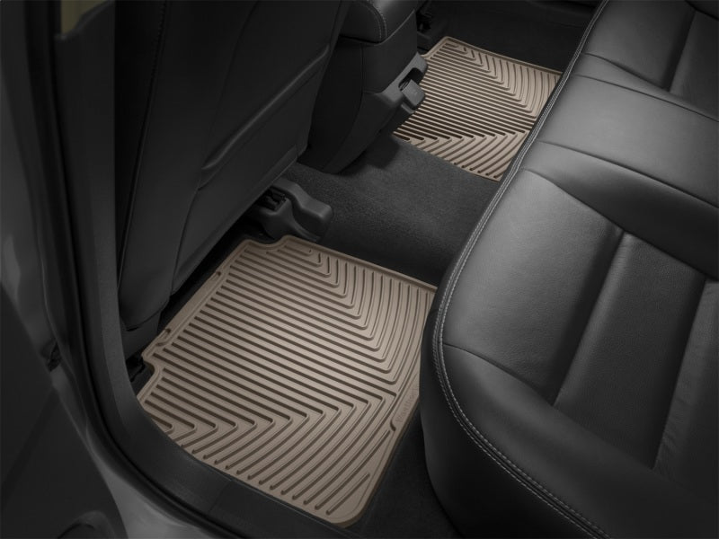 WeatherTech 2020+ Chevrolet Corvette Front Rubber Mats - Tan - Graveyard Performance