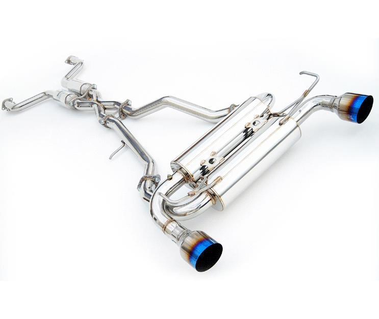 Invidia 07+ Infiniti G37 Coupe Gemini Rolled Titanium Tip Cat-back Exhaust - Graveyard Performance