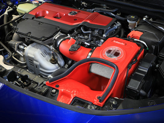 aFe 23-24 Honda Civic Type R Takeda Momentum Red Edition Cold Air Intake System w/ Pro DRY S Filter - Graveyard Performance