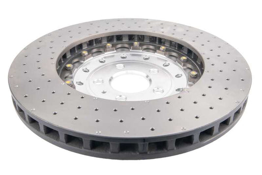 DBA 14-18 Audi RS7 Iron Rotors Front 5000 Series Drilled & Slotted Rotor w/Silver Hat - Graveyard Performance