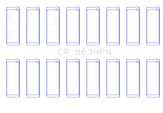 King Engine Bearings Chrysler 361/383 (Size STD) Performance Rod Bearing Set