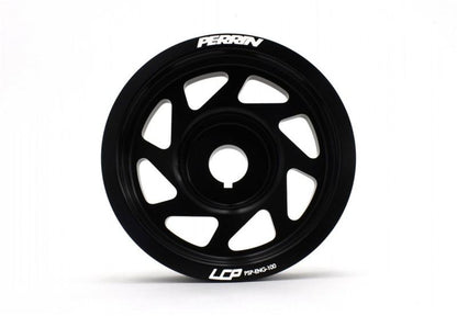 PERRIN 93-14 Subaru Impreza (Incl. 02-14 WRX) / 04-21 STI Lightened Crank Pulley - Black - Graveyard Performance