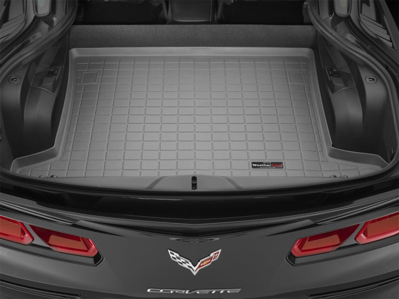 WeatherTech 14+ Chevrolet Corvette Cargo Liners - Grey - Graveyard Performance
