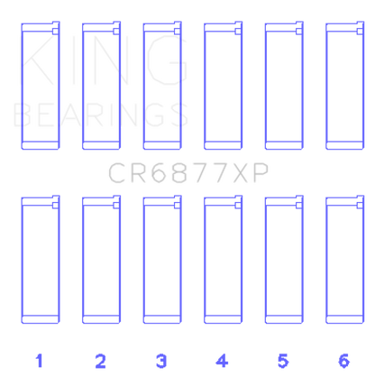 King Engine Bearings BMW S54B32 3.2L Performance Rod Bearing Set - Size STD - Graveyard Performance