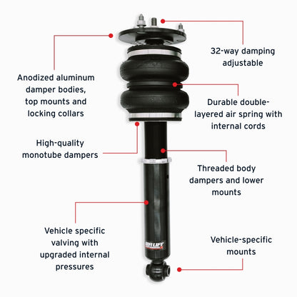 Air Lift Performance 89-00 Lexus LS400 Rear Air Suspension Kit - Graveyard Performance