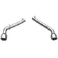 QTP 10-13 Chevrolet Camaro SS 6.2L 304SS Eliminator Muffler Delete Axle Back Exhaust w/4.5in Tips