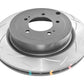 DBA 08-15 Mitsubishi Evolution X Rear Slotted 4000 Series Rotor