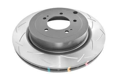 DBA 08-15 Mitsubishi Evolution X Rear Slotted 4000 Series Rotor - Graveyard Performance