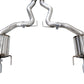 AWE 2024 Ford Mustang GT Fastback S650 RWD Touring Catback Exhaust w/ Dual Chrome Silver Tips