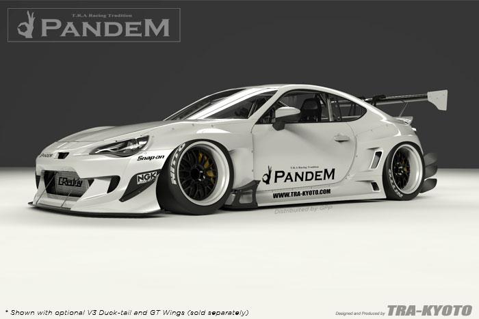 GReddy Scion FR-S Pandem Wide Body V3 Side Canards - Graveyard Performance