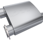QTP 3in Weld-On Reverse 304SS Screamer Muffler Short Case w/Bolt-On QTEC Electric Cutout