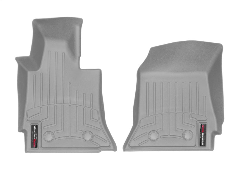 WeatherTech 14+ Chevy Corvette Front FloorLiner - Grey - Graveyard Performance