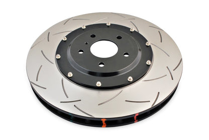 DBA 09-11 Nissan GTR R-35 Front Slotted 5000 Series 2 Piece Rotor Assembled w/ Black Hat - Graveyard Performance