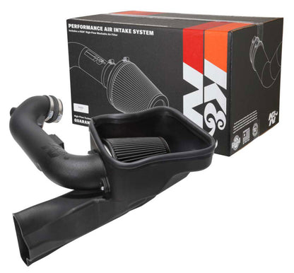 K&N 18-23 Ford Mustang GT 5.0L V8 F/I DRYFLOW Performance Air Intake System - Graveyard Performance