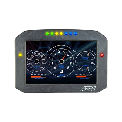 AEM CD-7LG Carbon Logging Flush Digital Dash Display w/ Internal 20Hz GPS & Antenna - Graveyard Performance